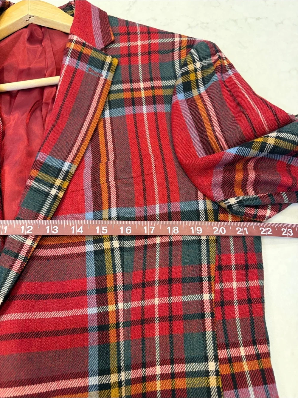 Ralph Lauren Men's Polo Modern Plaid Wool Sport Coat 44R